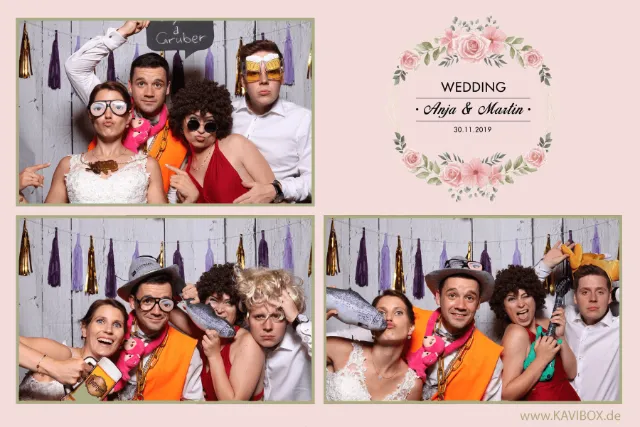 Fotos einer Fotobox auf einer Hochzeit